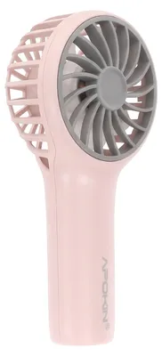 Image de Apokin, mini-ventilateur portable à 3 vitesses, rechargeable via USB-C, avec dragonne, rose