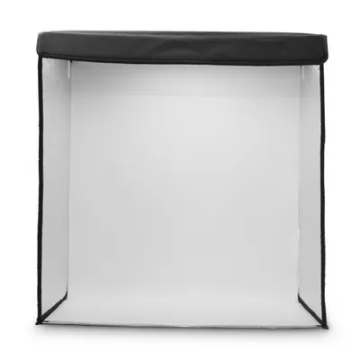 Immagine prodotto di Hama Mobiles Mini-Fotostudio ToGo, faltbare Fotobox mit LED-Ringlicht, 50x50cm (00004664)