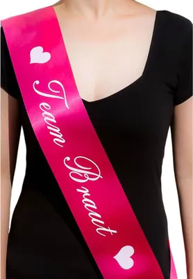 Produktbild von Oblique Unique Schärpe Team Braut JGA Junggesellinnenabschied Hen Party pink