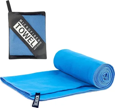 Produktbild von Mikrofaser-Schnelltrocknungshandtuch 76 x 152 cm hellblau 1er-Pack