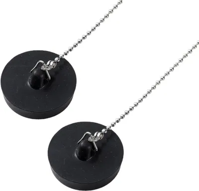 Produktbild von 2 Stücke Universal Stöpsel mit Kette Abflussstopfen mit Edelstahl Kugelkette Stöpsel Waschbecken,Stöpsel Badewanne Geeignet Für Spülbecken Waschbecken Küchenspüle（4.2cm/5cm）