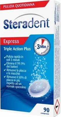 Produktbild von Steradent Triple action plus (90 stuks)