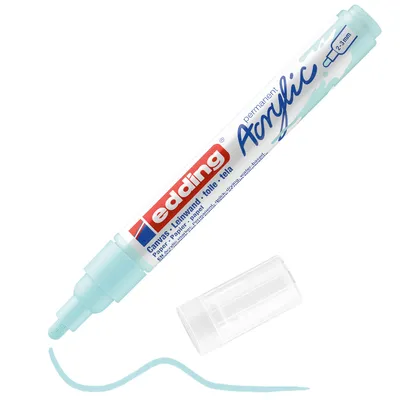 Produktbild von Edding 5100 Acrylmarker Medium, Blau, Blau, Medium, 2 mm, 3 mm, Tinte auf Wasserbasis
