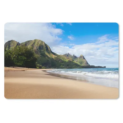 Produktbild von MuchoWow® Schreibtischunterlage Strand - Tropisch - Hawaii 60x40 cm - XXL Mauspad - Großes Mauspad