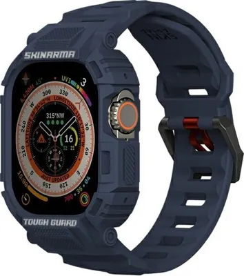 Obrázek produktu pro Skinarma Řemínek + pouzdro 2v1 pro Apple Watch 49Mm námořnická modrá/tmavě modrá