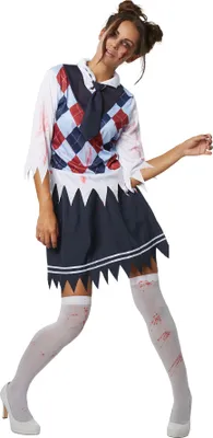 Produktbild von dressforfun® Frauenkostüm Gruseliges Zombie Schulmädchen