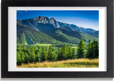 Produktbild von Bild 30x20 MDF-Rahmen, Wandkunst Der Hügel in dem Tatra