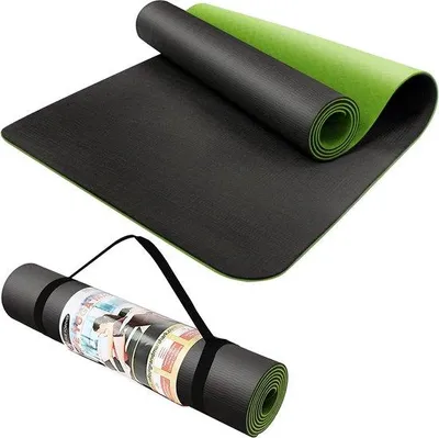 Immagine prodotto di Tappetino da yoga in lattice, spessore 4 mm, verde