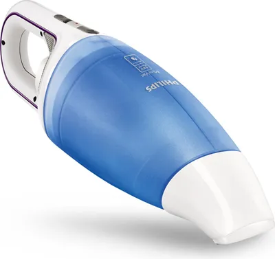 Produktbild von Philips MiniVac Handstaubsauger mit 4,8-V-Akku, Trocken&Nass, 530 l/min, 76 dB, 530 l/s, Beutellos, Blau