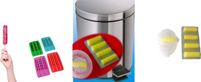 Produktbild von Mülleimer Deo Lufterfrischer Starterset Sommeraktion Eis am Stiel Silikonform