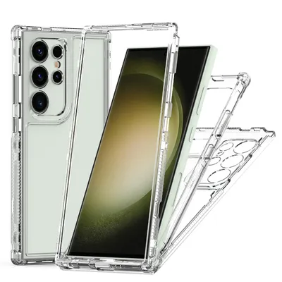 Produktbild von Transparente Handyhülle für Samsung Galaxy S25 Ultra Stoßfeste TPU und PC Hybrid Klar Hülle