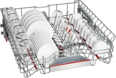 Produktbild von Bosch Serie 6 SMV6ZCX03E, Voll integriert, Standardgröße (60 cm), Edelstahl, Berührung, 1,75 m, 1,65 m