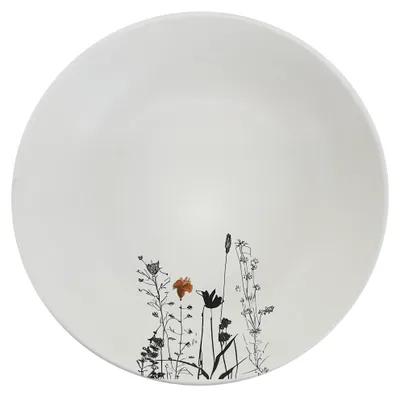 Obrázek produktu pro Keramický hluboký talíř Cream Garden Color ø 22cm, smetanová/černá