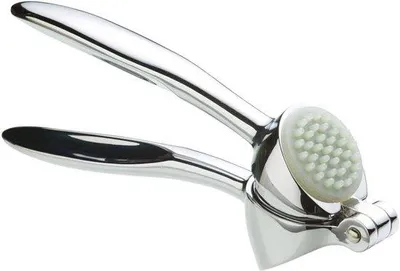 Produktbild von Famanu Knoblauchpresse - Robuste Edelstahlkonstruktion, ergonomischer Griff