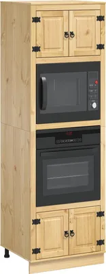 Produktbild von Stabli Schrank mit Regal Honig 66 x 58 x 207cm Massives Kiefernholz - DE852799 - Küchenschränke