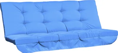 Produktbild von Outsunny Auflagen-Set für Hollywoodschaukel 170 cm Sitzkissen Blau