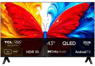 Produktbild von TCL S5L 43S5L, 109,2 cm (43"), 1920 x 1080 Pixel, QLED, Smart-TV, WLAN, Schwarz