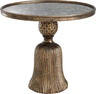 Produktbild von Casa Padrino Luxus Beistelltisch Antik Gold Ø 53,5 x H. 47 cm - Luxus Wohnzimmermöbel