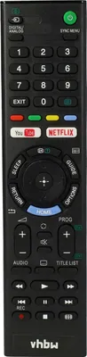 Produktbild von vhbw Fernbedienung kompatibel mit Sony Bravia KD43X7000E, KD-43X7000E, KD43X7000F, KD-43X7000F, KD49X7000E Fernseher, TV - Ersatzfernbedienung