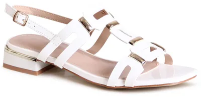 Produktbild von topschuhe24 2996 Damen Lack Sandalen Riemchen Sandaletten , Farbe:Weiß, Größe:36 EU