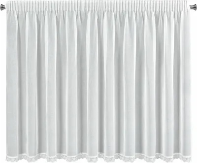 Produktbild von Eurofirany 477240, Durchscheinend, Weiß, Einfarbig, Polyester, Aufhängungshaken, 70 g/m²