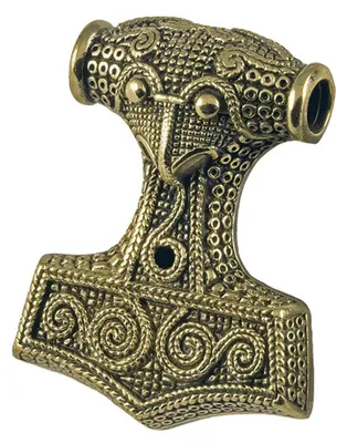 Produktbild von Schonenhammer VTH-22 Bronze Anhänger Schmuck - Thorhammer - 43x 51mm