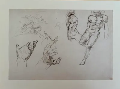 Obrázok produktu pre Eugène DELACROIX - Skica č. 9 - Plagát - 28,5 x 38 cm