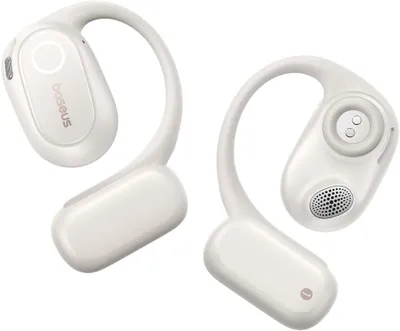 Zdjęcie produktu dla Słuchawki otwarte, kierunkowa akustyka, mocne basy, ultralekkie, wodoodporność IPX4, mikrofony ENC, Bluetooth 5.4 do biegania, treningu, fitnessu