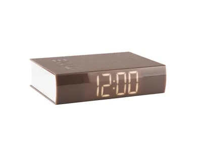 Image de Karlsson - Réveil Book LED - Gris chaud