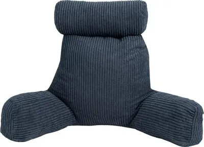 Immagine prodotto di Cuscino da lettura sfoderabile in velluto a coste BANANAIR 80x50x70 cm blu scuro