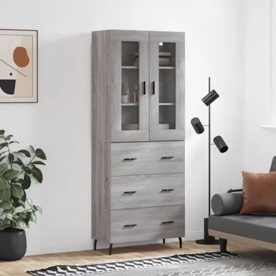 Zdjęcie produktu dla vidaXL Deska barowa szara sonoma 69,5x34x180 cm Materiał drewnopochodny