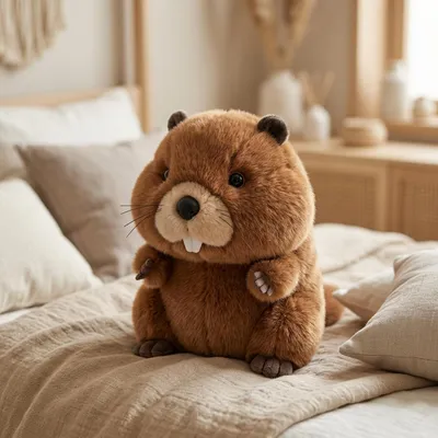 Produktbild von Murmeltier Plüschtier Kuscheltier 22–45 cm Cartoon Murmeltier Puppe Kinder Geschenk Mädchen flauschig weich - Größe: 35cm