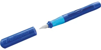 Produktbild von Pelikan 824811, Blau, Kartuschenfüllsystem, Blau, Edelstahl, Rechtshändig, Box