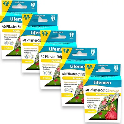 Produktbild von 5x Lifemed Wundpflaster - Prinzessin 5x 40 Stück