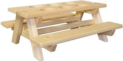 Produktbild von Bierhalter, Picknicktisch - Flaschenhalter, 39x37x16,5 cm