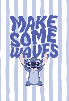 Produktbild von Komar Wandbild- Disney Lilo and Stitch Make Some Waves - Größe 50 x 70 cm