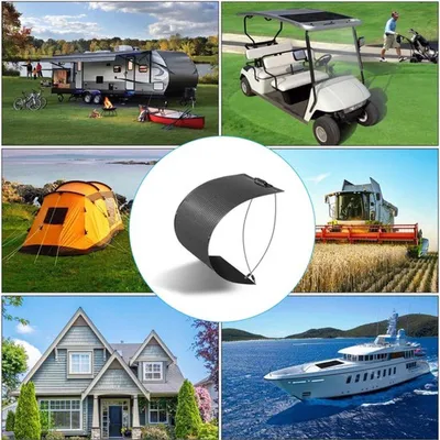 Immagine prodotto di Pannello solare flessibile - 600W - Monocristallino - Impermeabile - Ideale per camper e barche