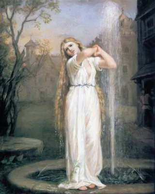 Produktbild von John William Waterhouse Kunstdruck Bild - Undine, 1872 (50 x 40 cm)