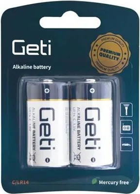 Obrázok produktu pre Geti Alkalická batéria C (balenie 2 kus)