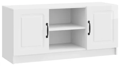Immagine prodotto di vidaXL Mobile TV bianco lucido 102 x 34,5 x 47 cm in materiale derivato dal legno
