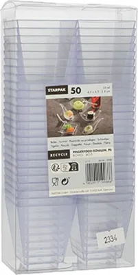 Zdjęcie produktu dla Papstar finger food bowls square 50ml 50s