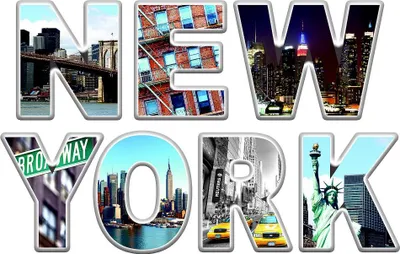 Produktbild von AG Design Wandstickers New York, 42.5 x 65 cm