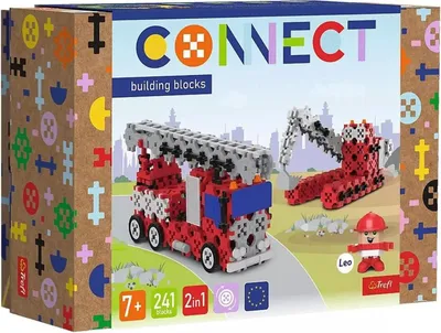 Image de Blocs TREFL Connect Pompiers/Excavatrice M 61972