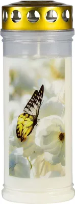 Produktbild von Gedenkkerze Schmetterling 75x210mm