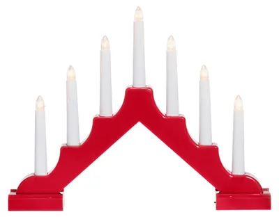 Obrázok produktu pre Adventný svietnik LED, 7 svetielok, 29 cm