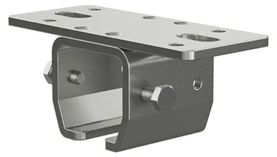 Obrázek produktu pro Stropní montáž pro vodicí lištu 60x132 mm pro pozinkovanou ocelovou trubku 10333045