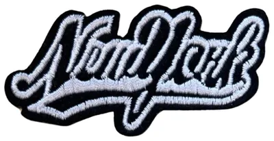 Produktbild von New Yorker Text Aufnäher mit Emblem und Aufnäher