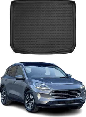Image de Tapis de coffre pour Ford Kuga 2019-2025 Caoutchouc TPE Noir