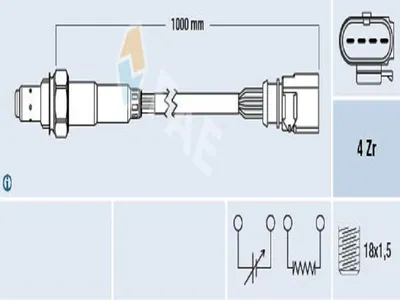 Produktbild von FAE Lambdasonde für AUDI A6 Avant (4F5, C6) 77459