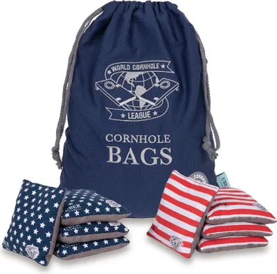 Produktbild von World Cornhole League Cornhole Bean Bags - 4 Stars & 4 Stripes